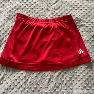 Red Adidas tennis skirt